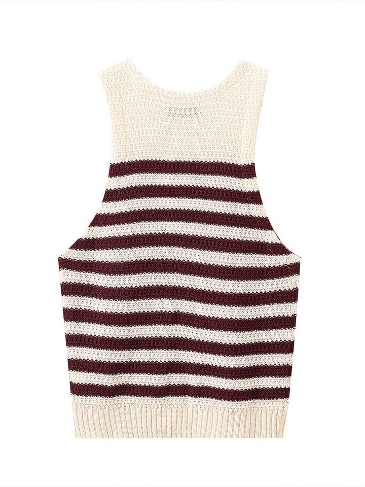 Leisure Striped Sweater Vest