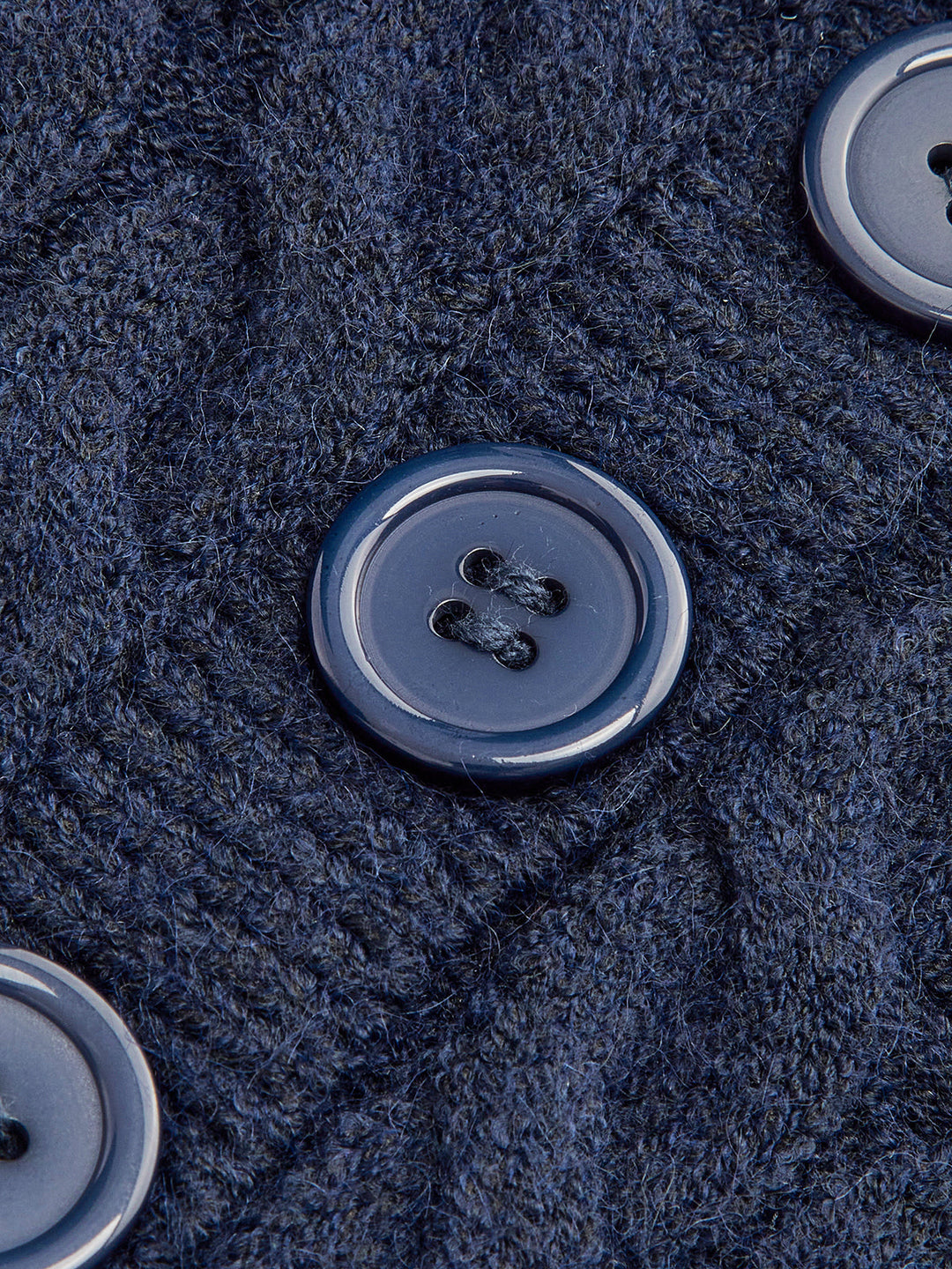 Contrast Binding Button Knit Top