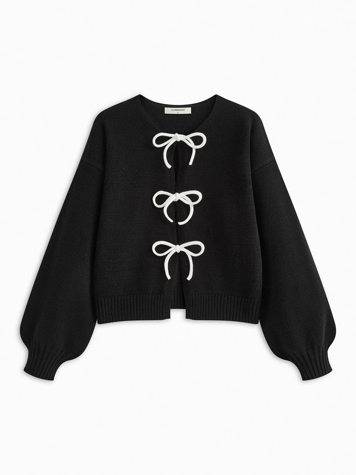 Bow Front Shift Sweater