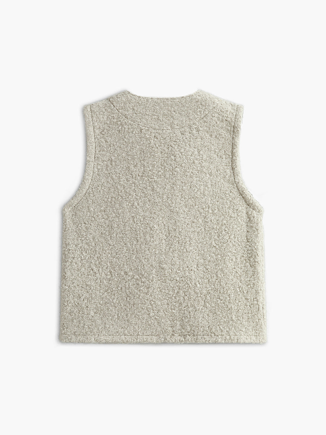 Round Neck Bow Front Vest