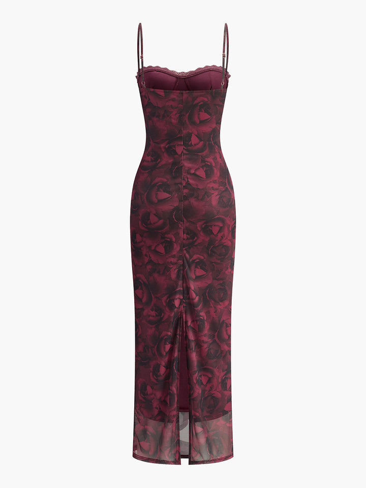 Floral Lace Slip Cami Dress