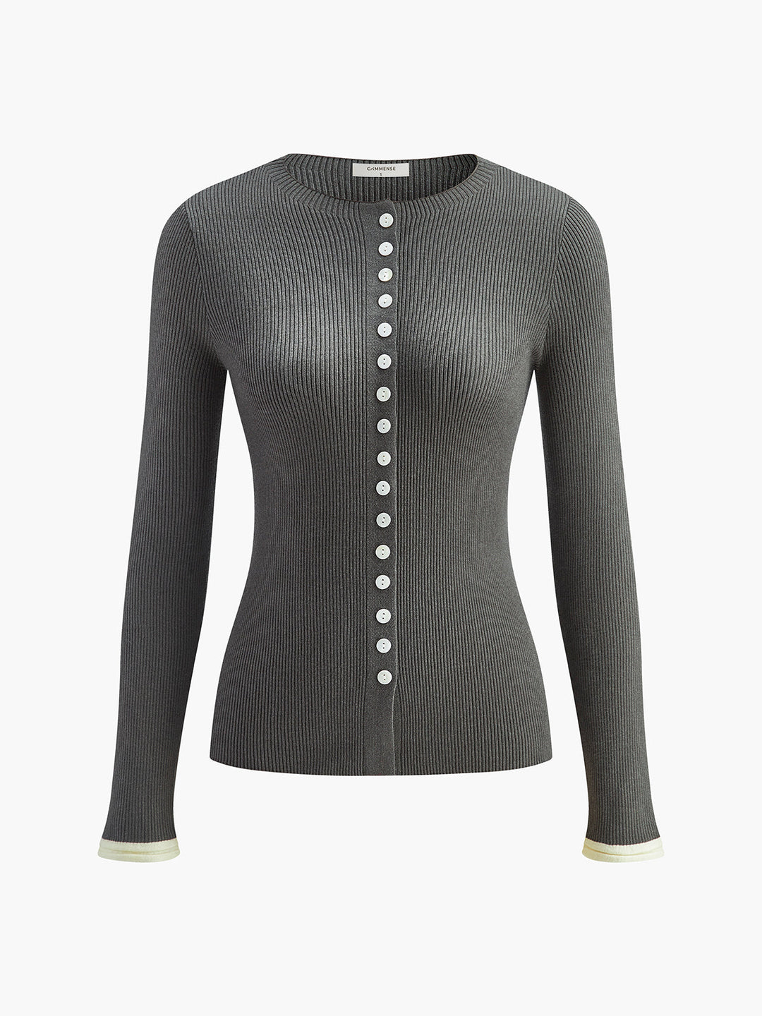 Plain Button Knit Cardigan