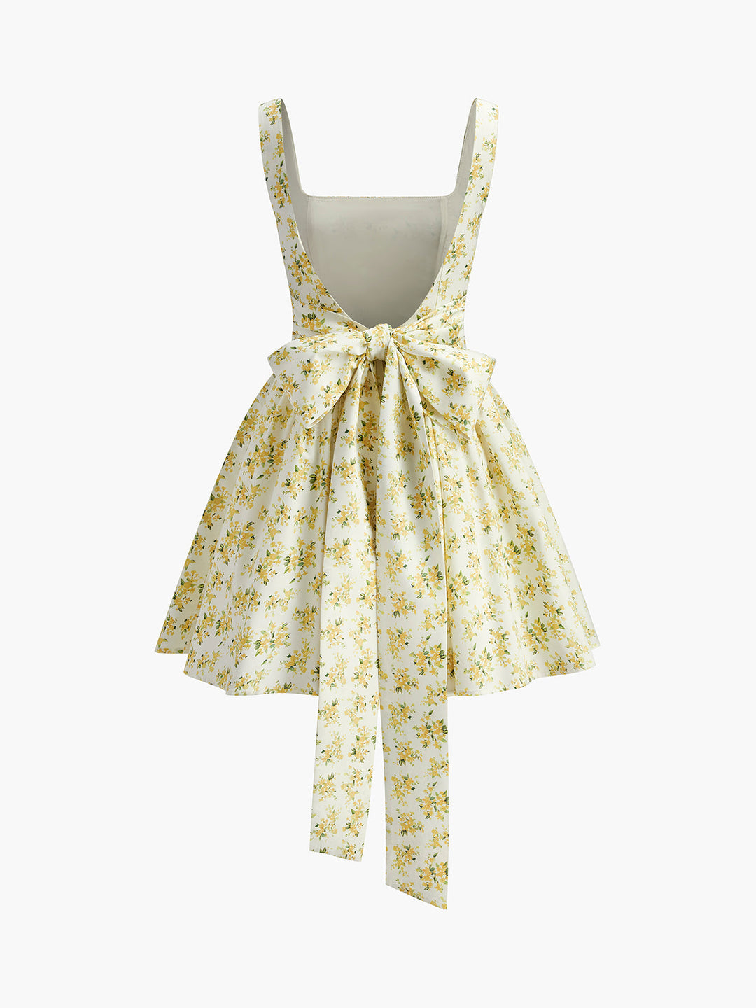 Floral Print Bow Back Dress