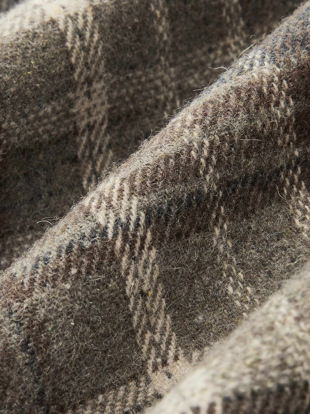 Mid-Waist Checked A-Line Skirt