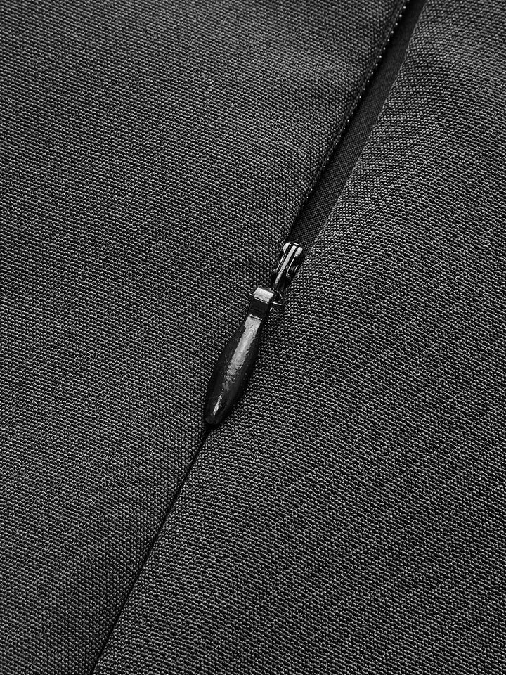 Back Zipper A Line Skirt Without Belt