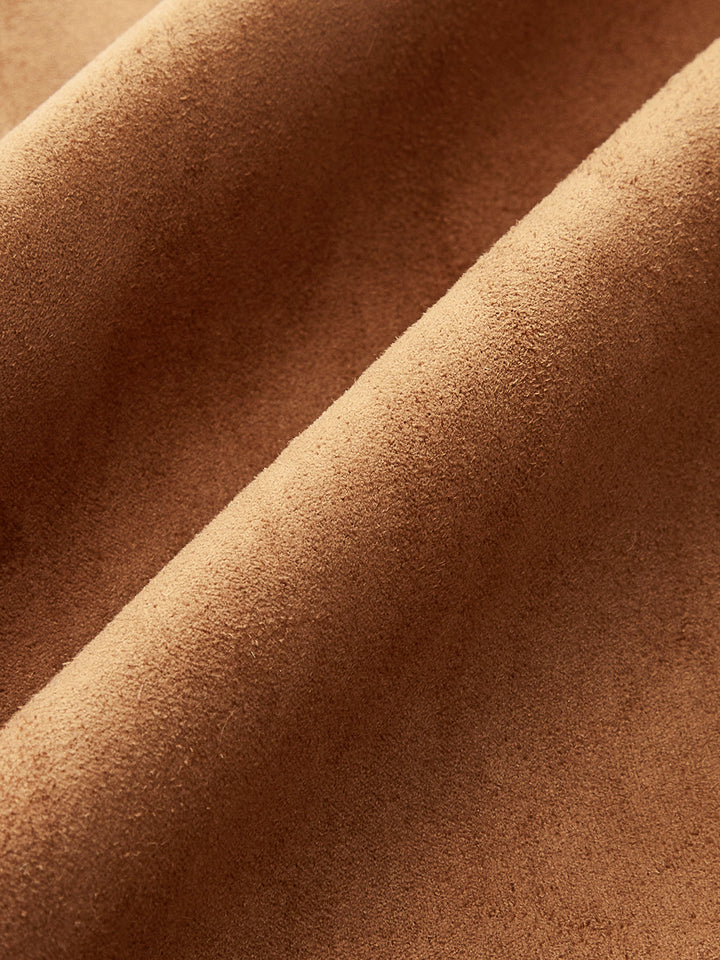 Minimalist Suede Mini Skirt