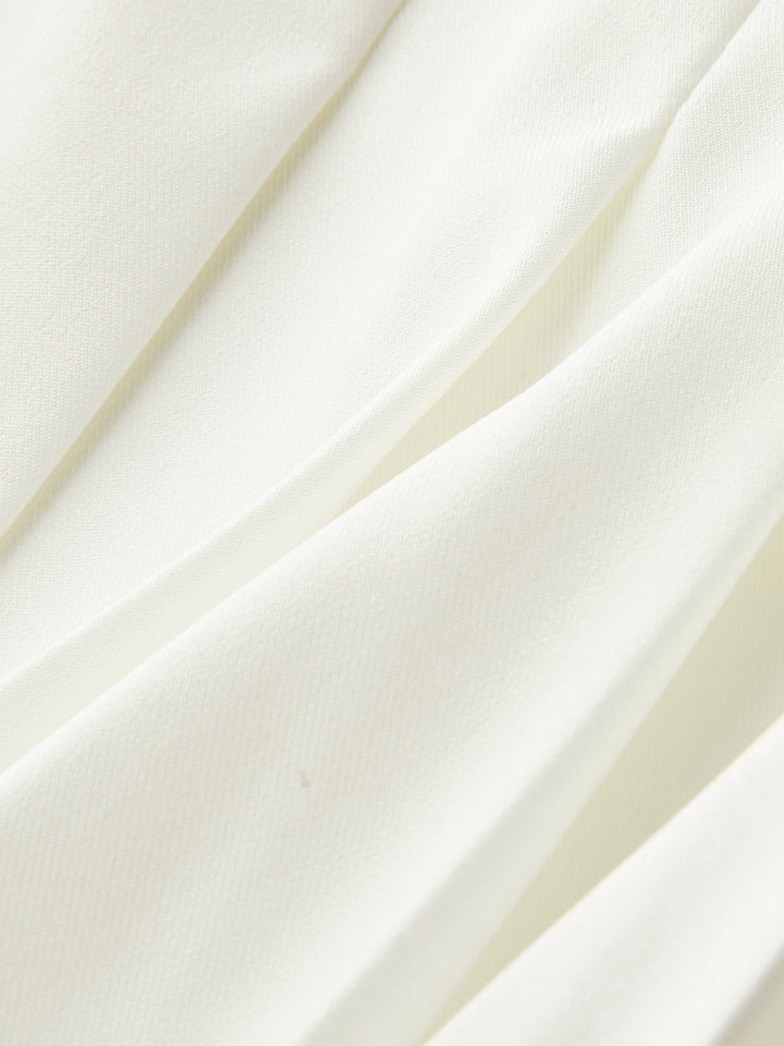 Mid-Waisted Pleated Skirt