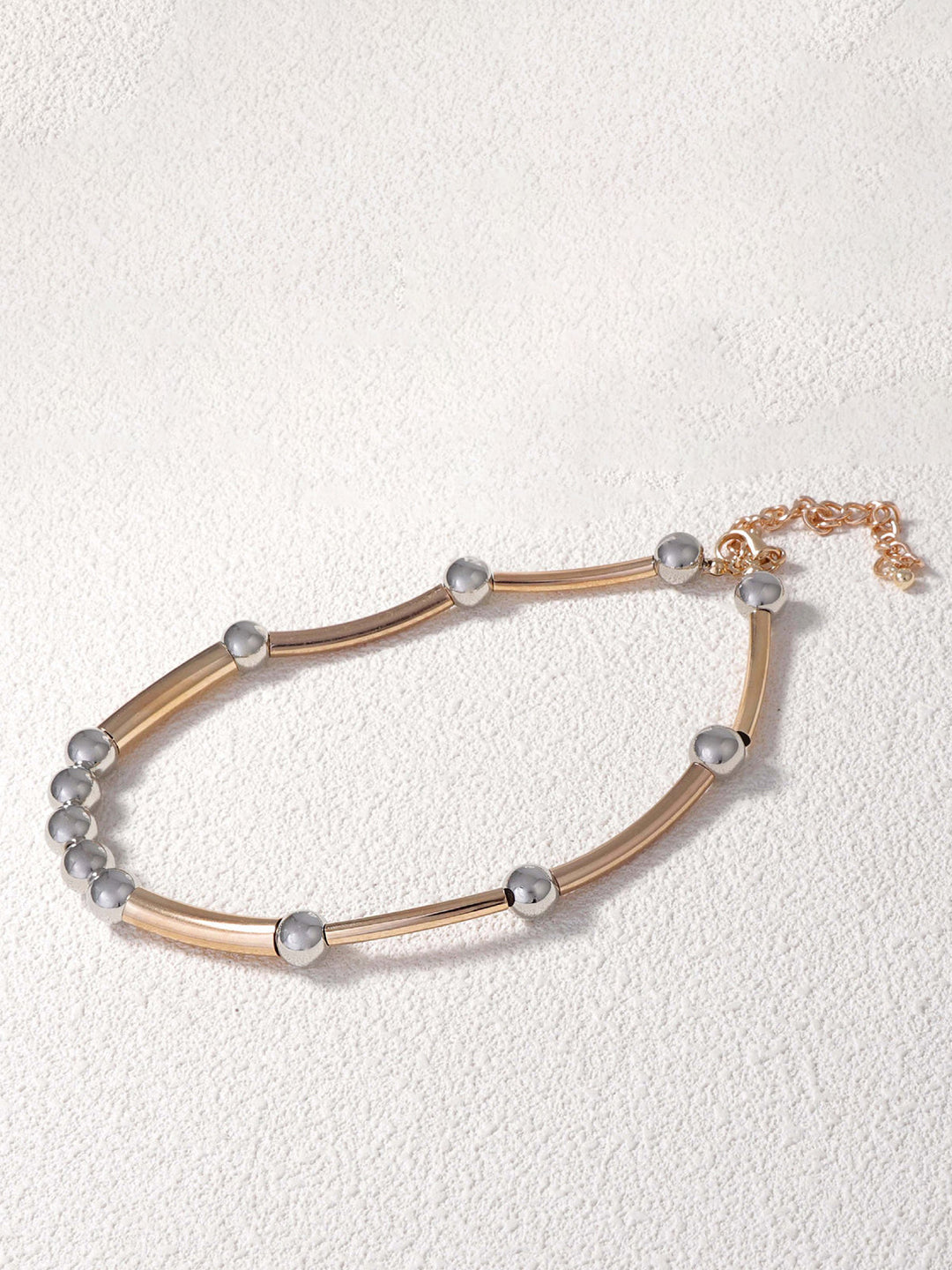 Minimalist Two-Tone Metal Necklace