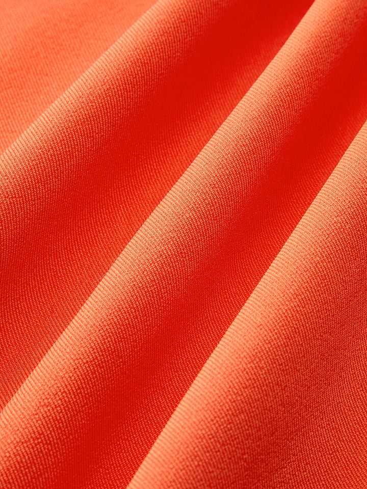 Mid-Waist Pleated Wide-Leg Pants