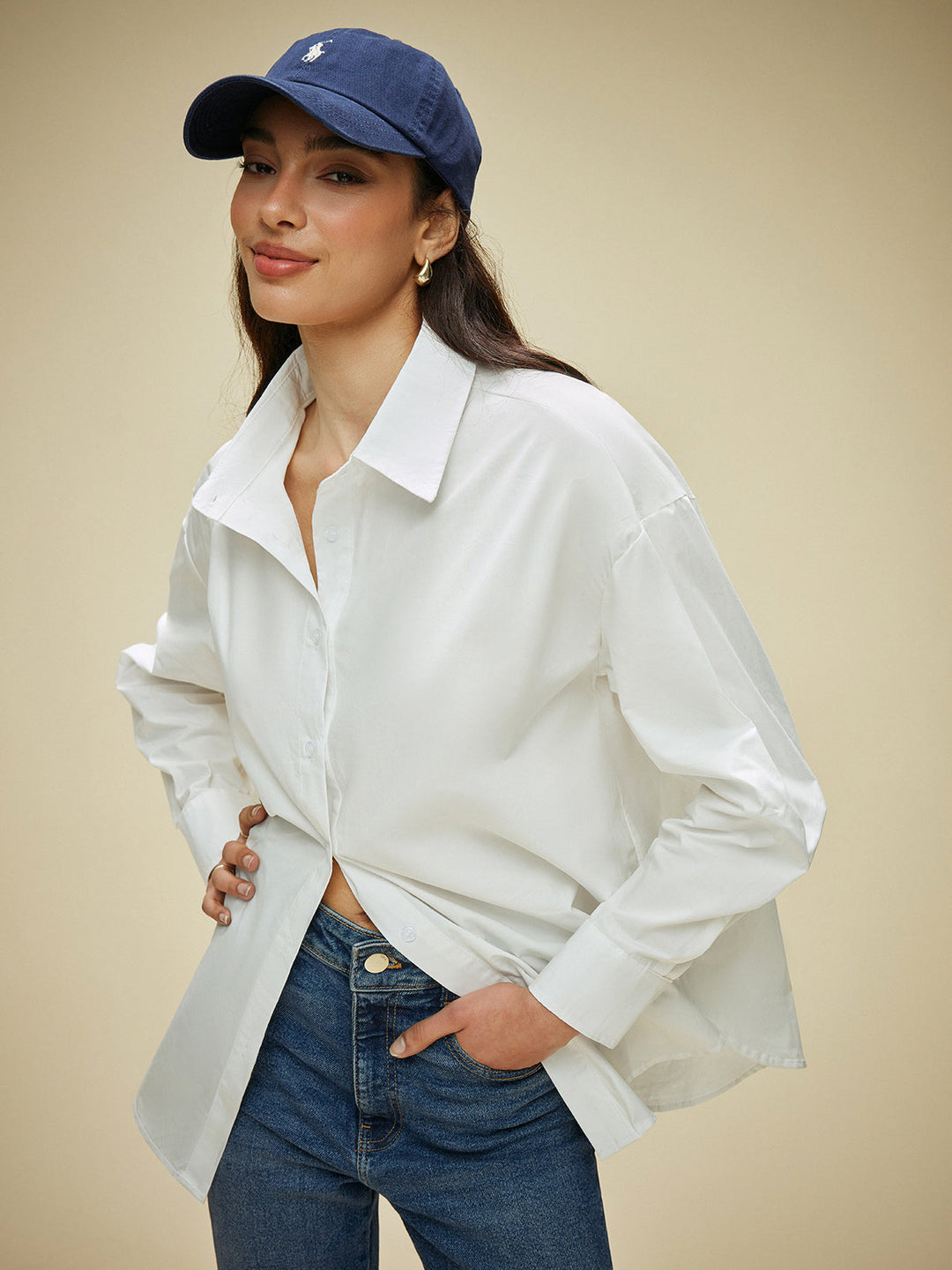Sheer Button-Down Shirt