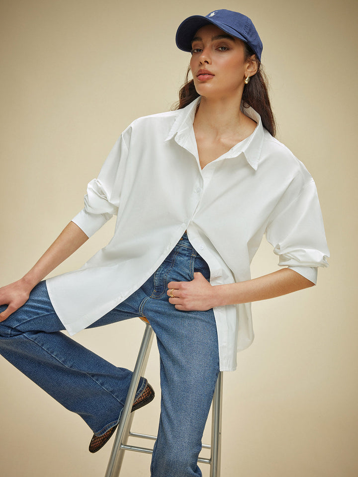 Sheer Button-Down Shirt