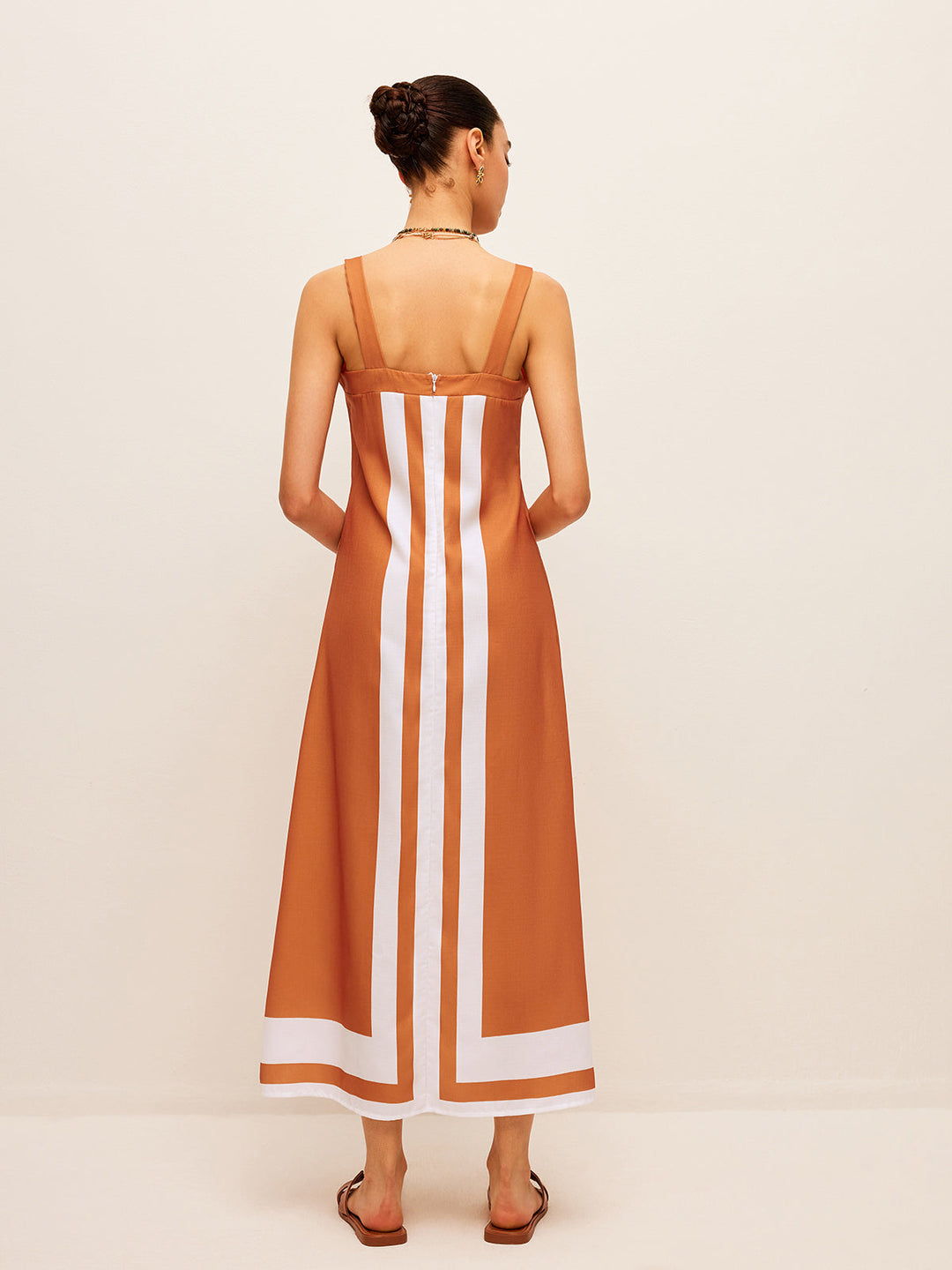 Color Block Square Neck Dress