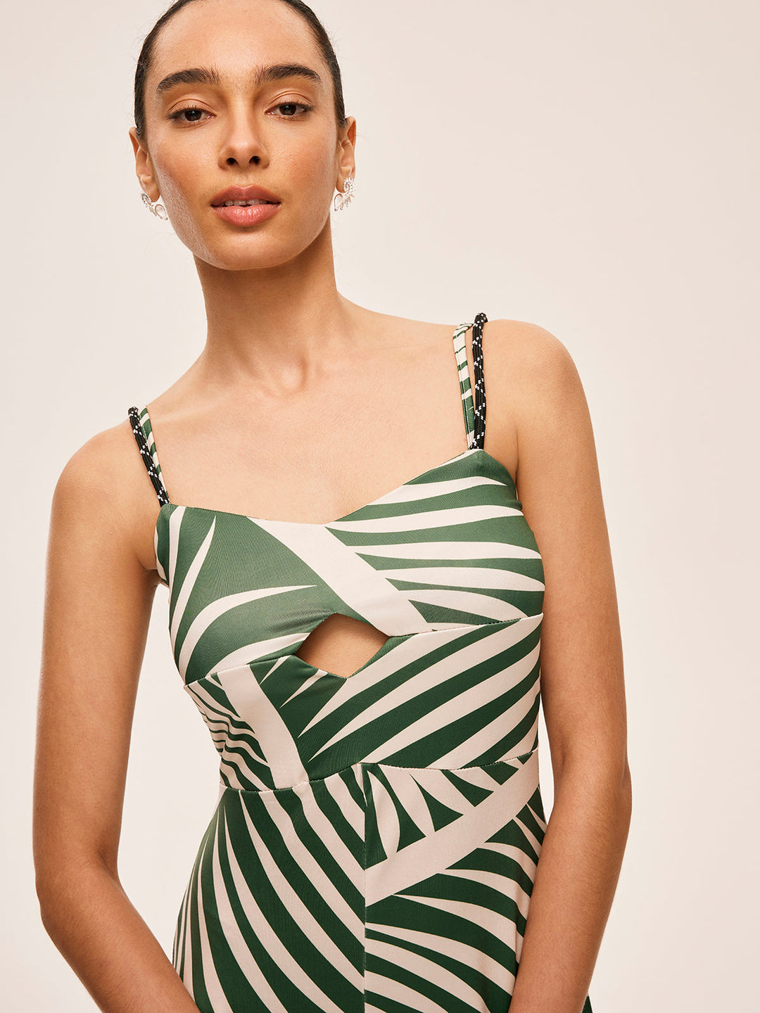 Tassel Detail Slit Cami Dress