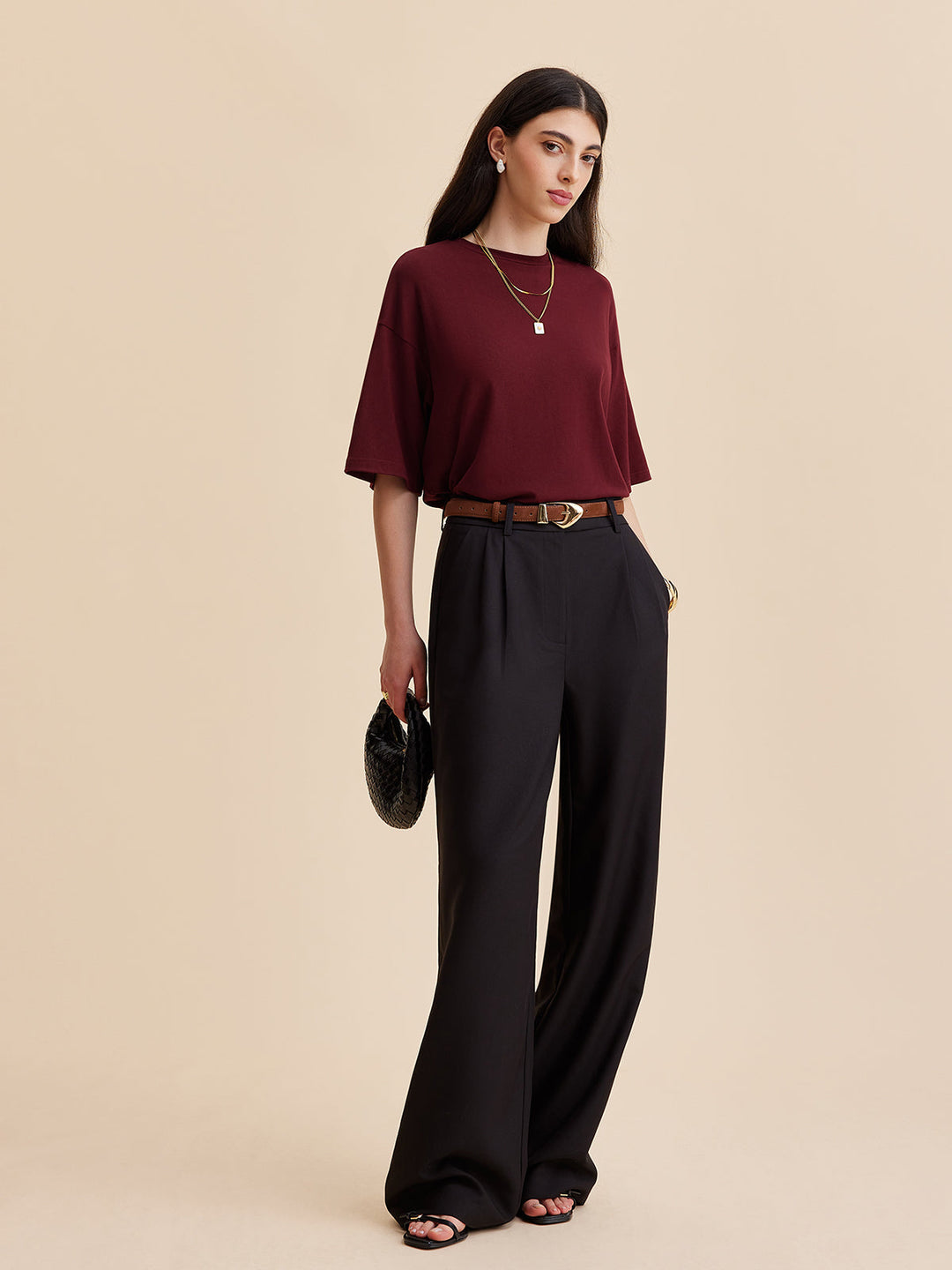 Split Back Tie Knot Top