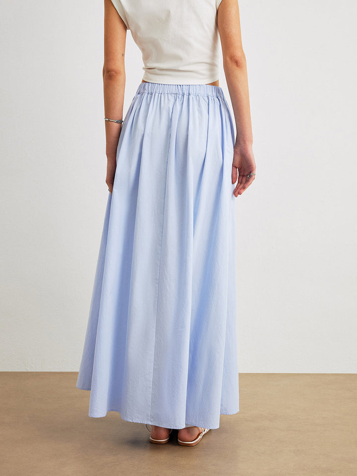 Cotton A-Line Skirt With Pockets