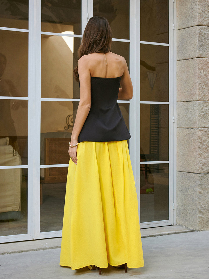Cotton Pocket Detail Skirt