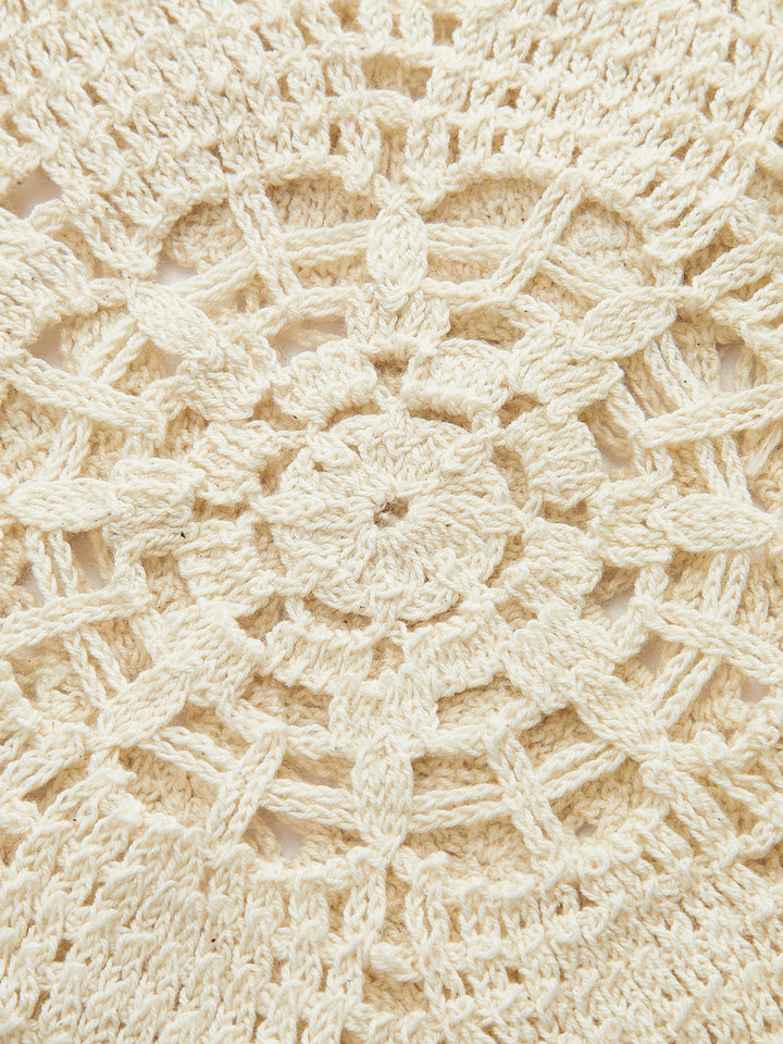 Sheer Sleeveless Crochet Top