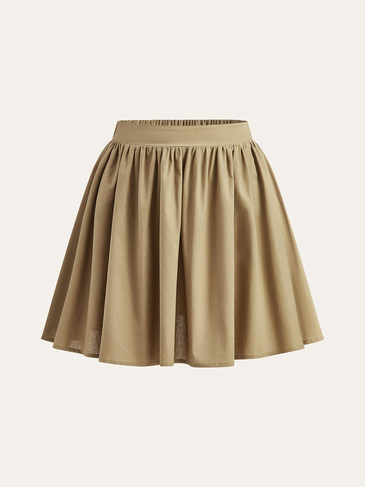 Linen & Cotton Skirt Set