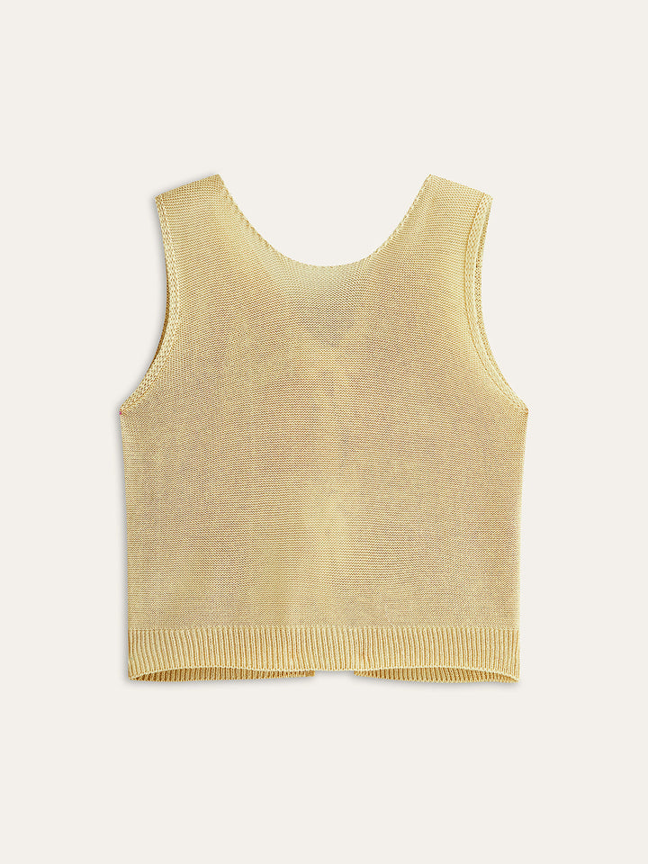 Bow Tie Knit Top