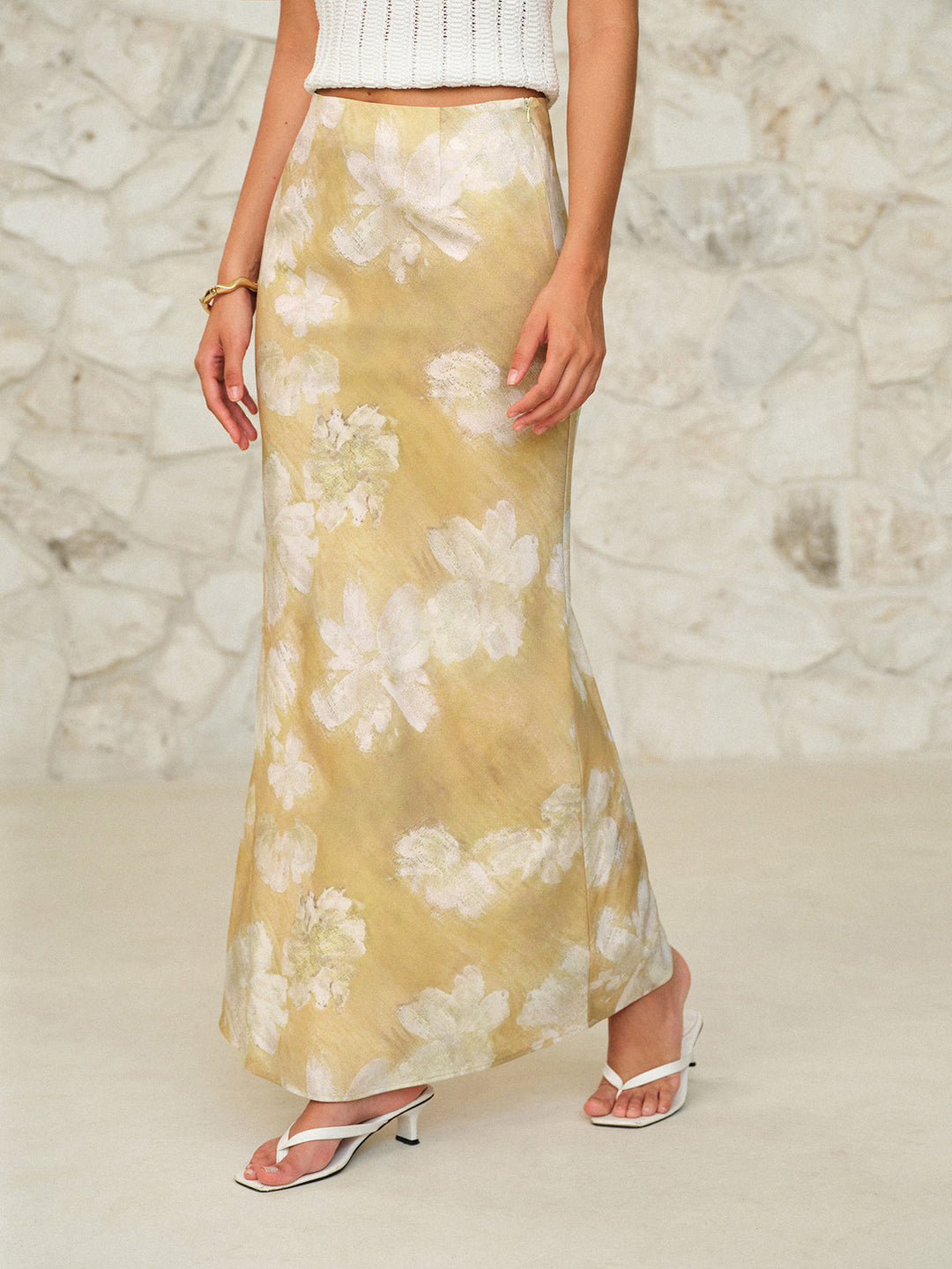 Floral Print Maxi Skirt