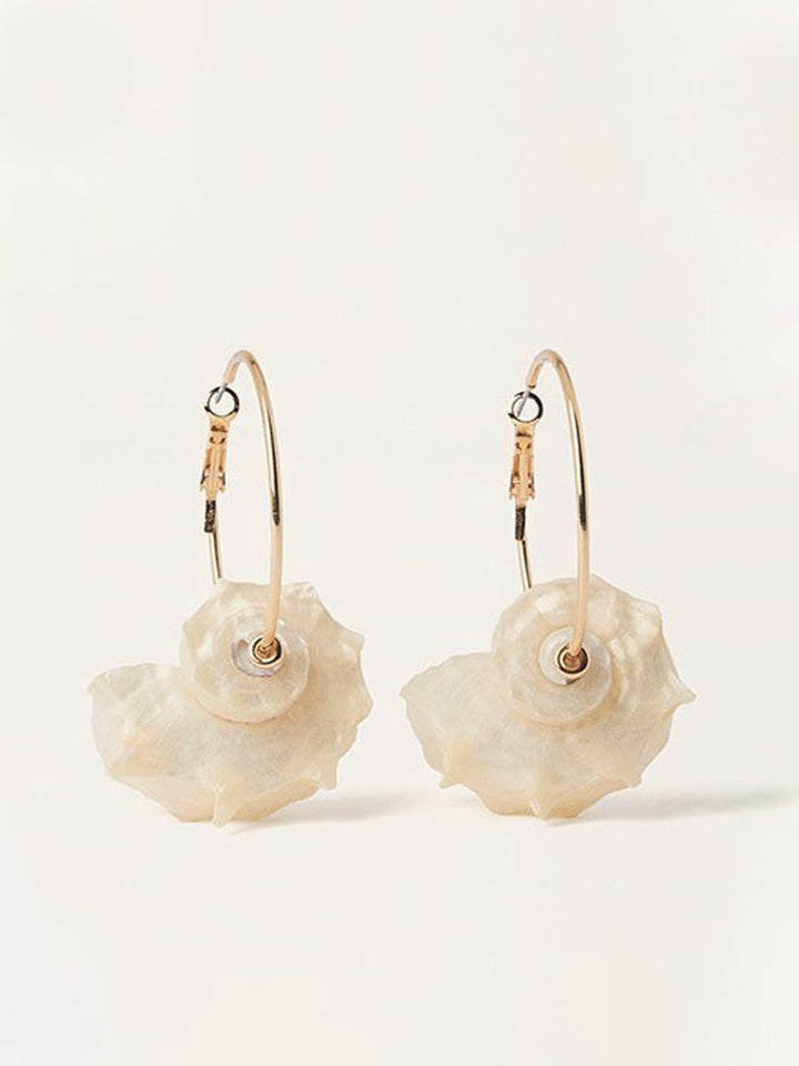 Shell Hoop Earrings