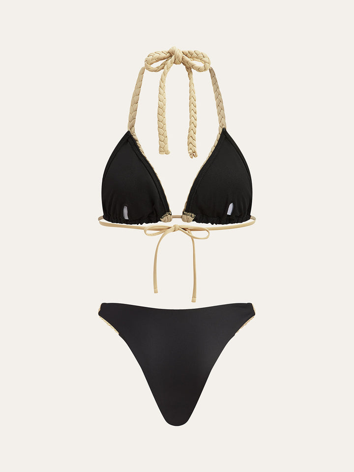 Braided Strap Bikini Set