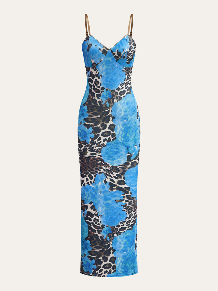 Leopard Print Maxi Dress