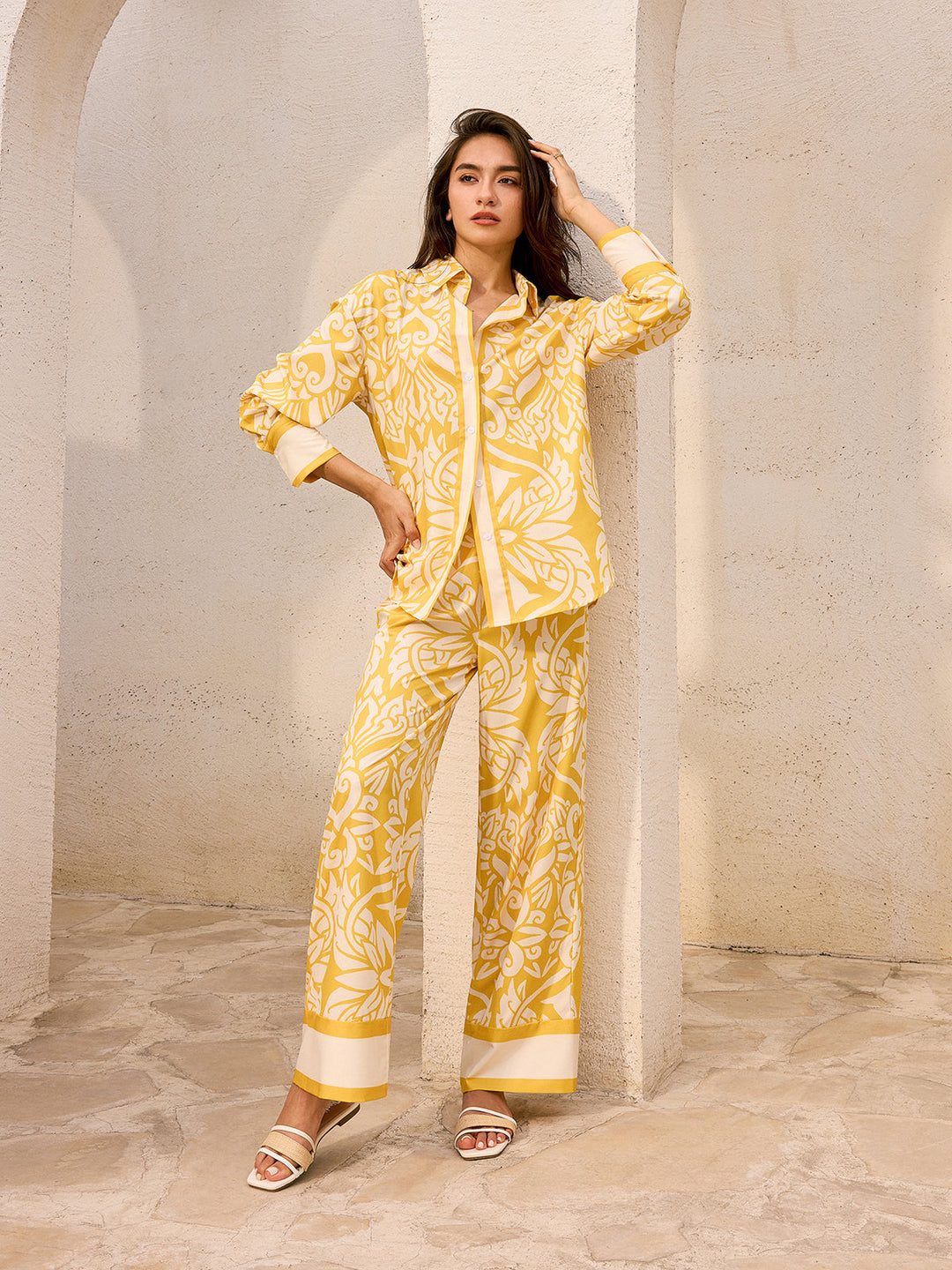 Oversized Patterned Shirt
