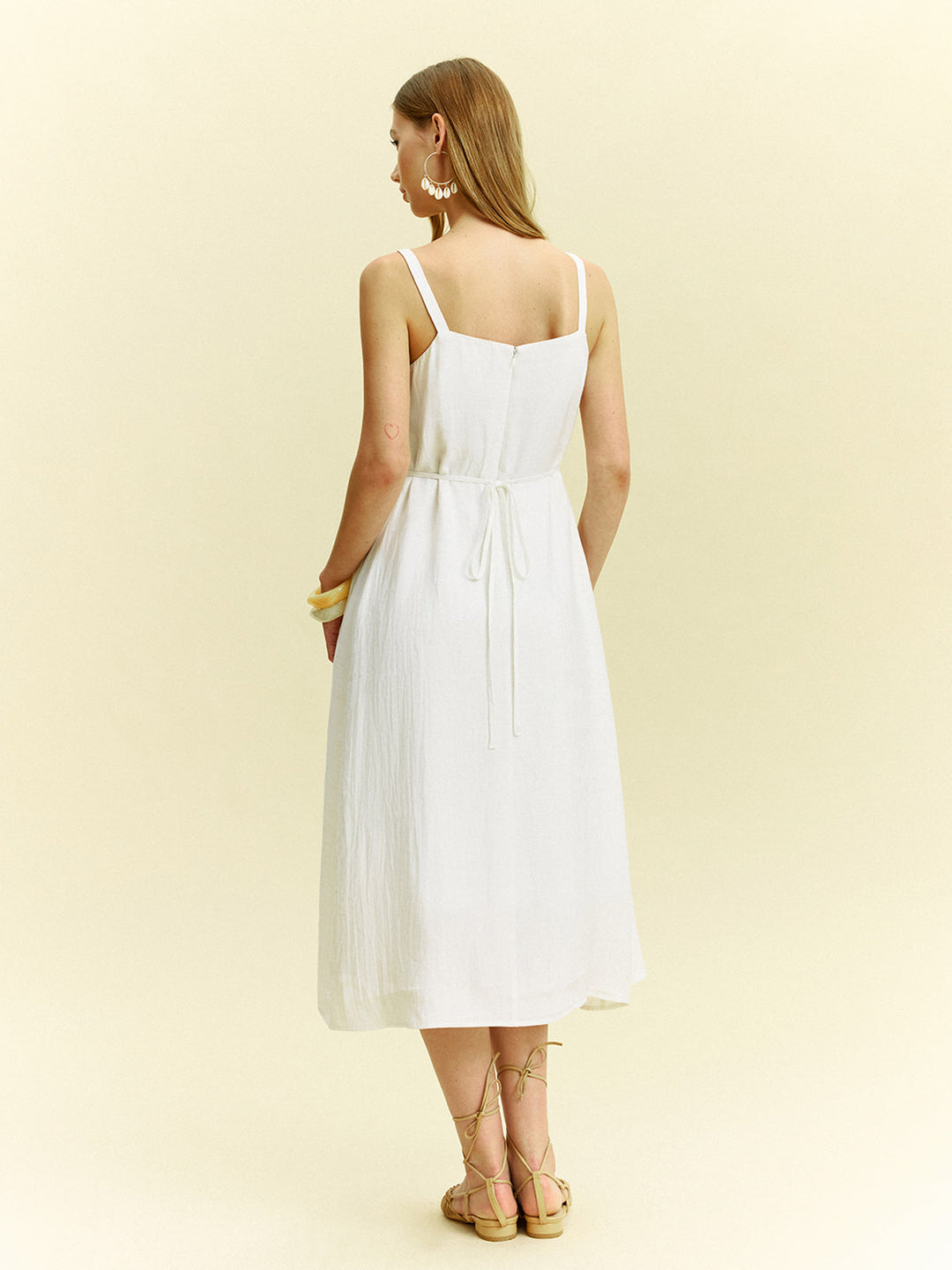 Pleated Midi Dress