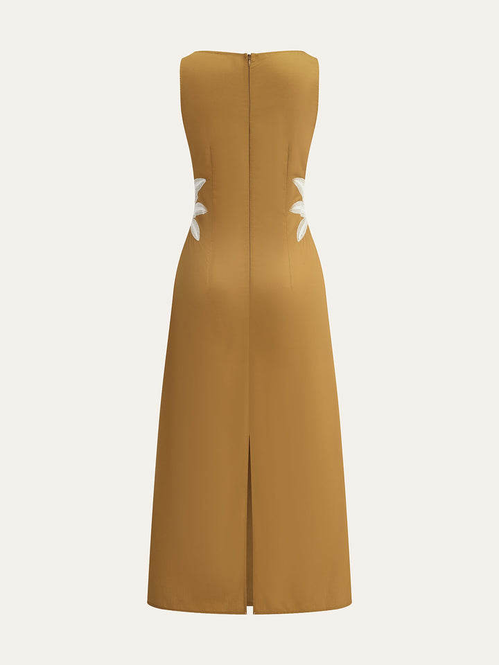 Embroidered Sleeveless Dress