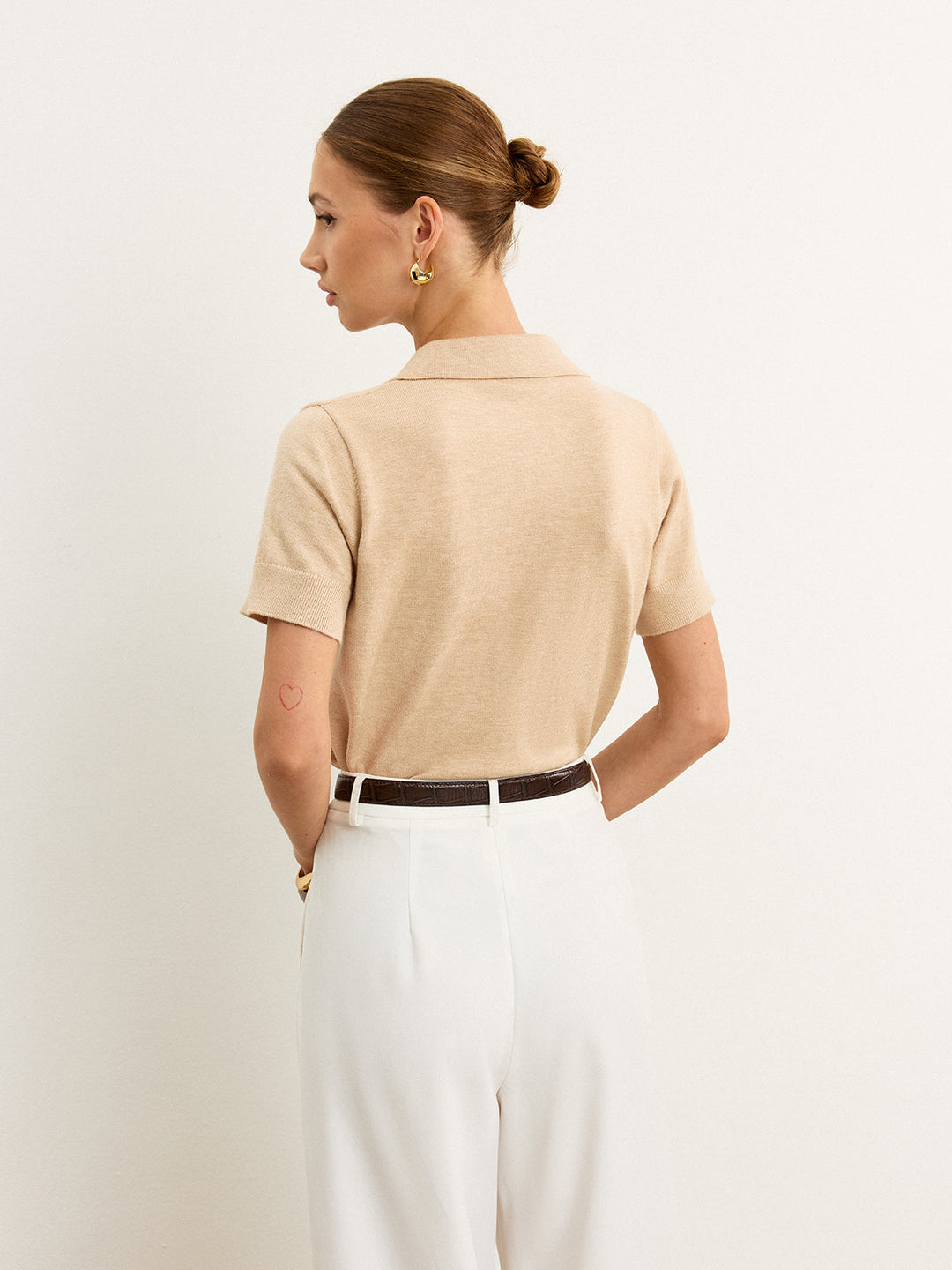 Knit Polo Top