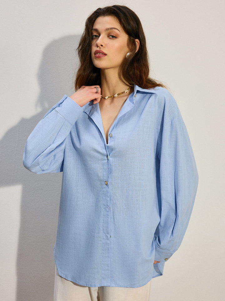 Oversized Button-Down Shirt