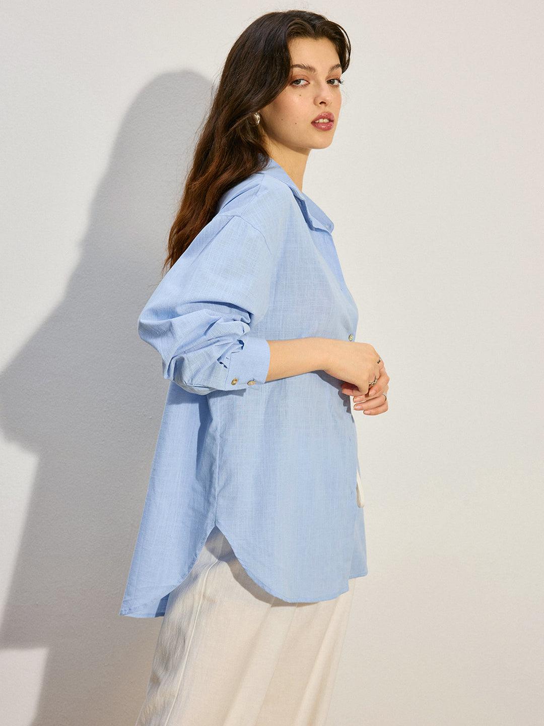 Oversized Button-Down Shirt