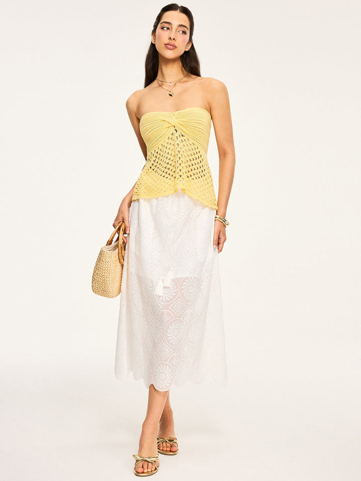 Strapless Knit Top