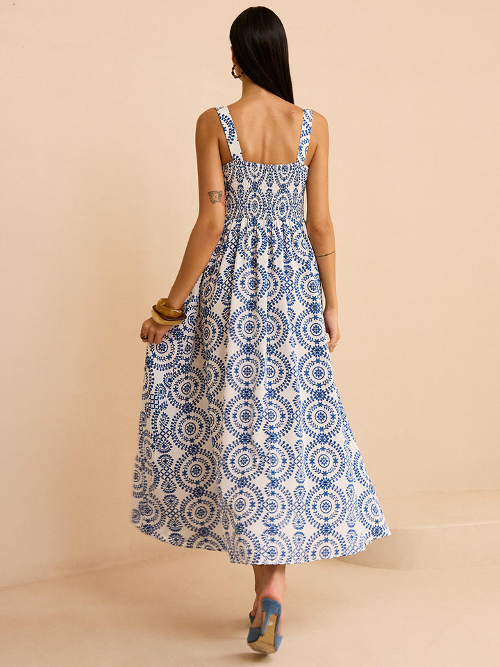 Boho Printed Maxi Dress