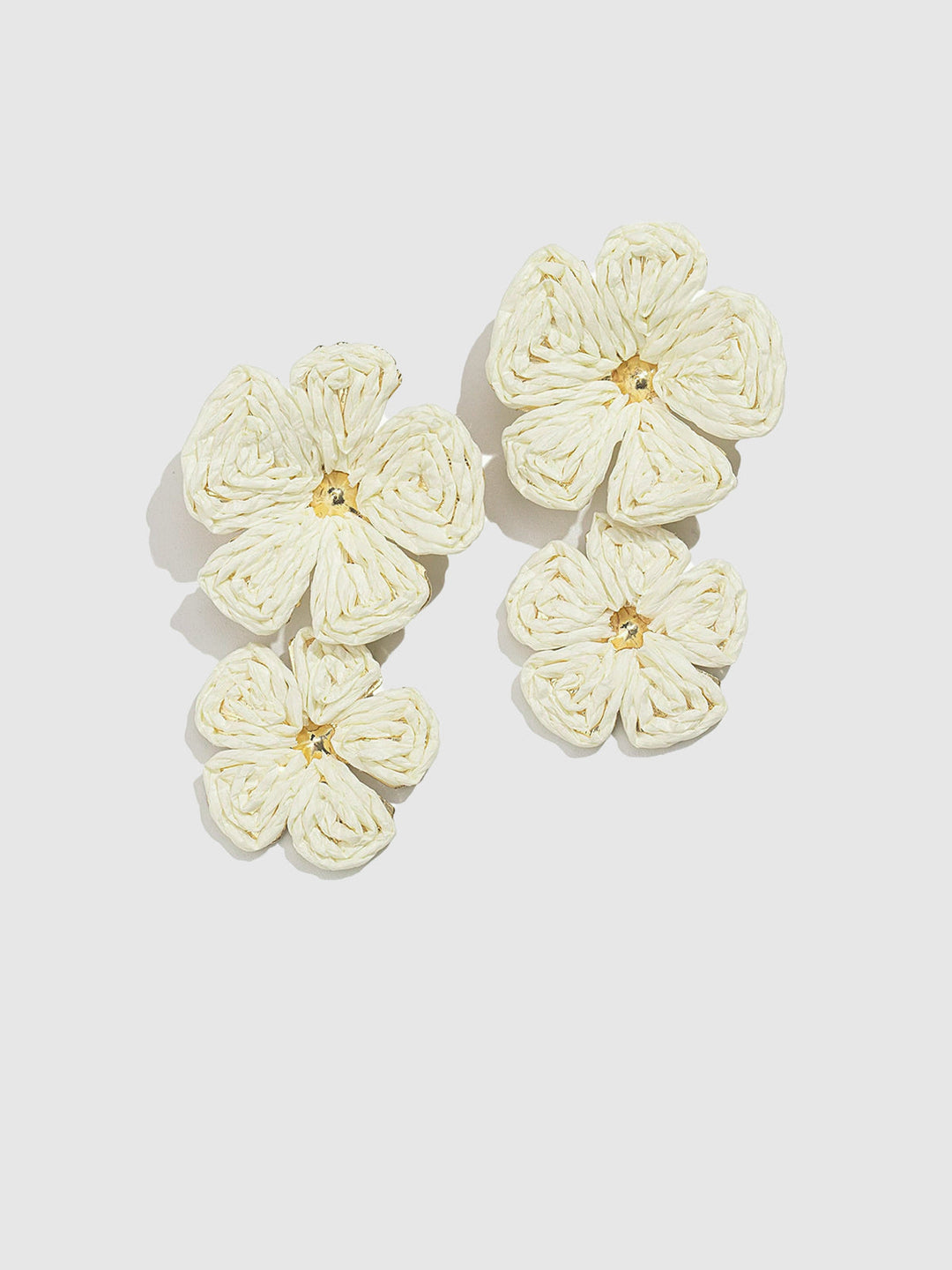 Gilded Lace Petal Earrings
