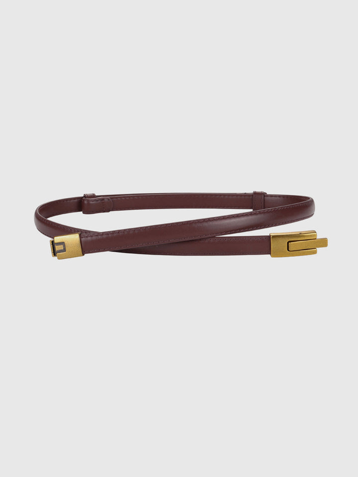 Vintage Magnet Closure Slim Belt