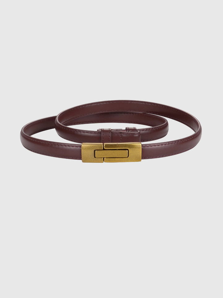 Vintage Magnet Closure Slim Belt