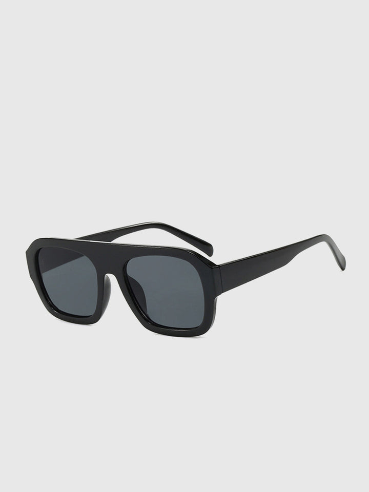 Leopard Printed Square Sunglasses
