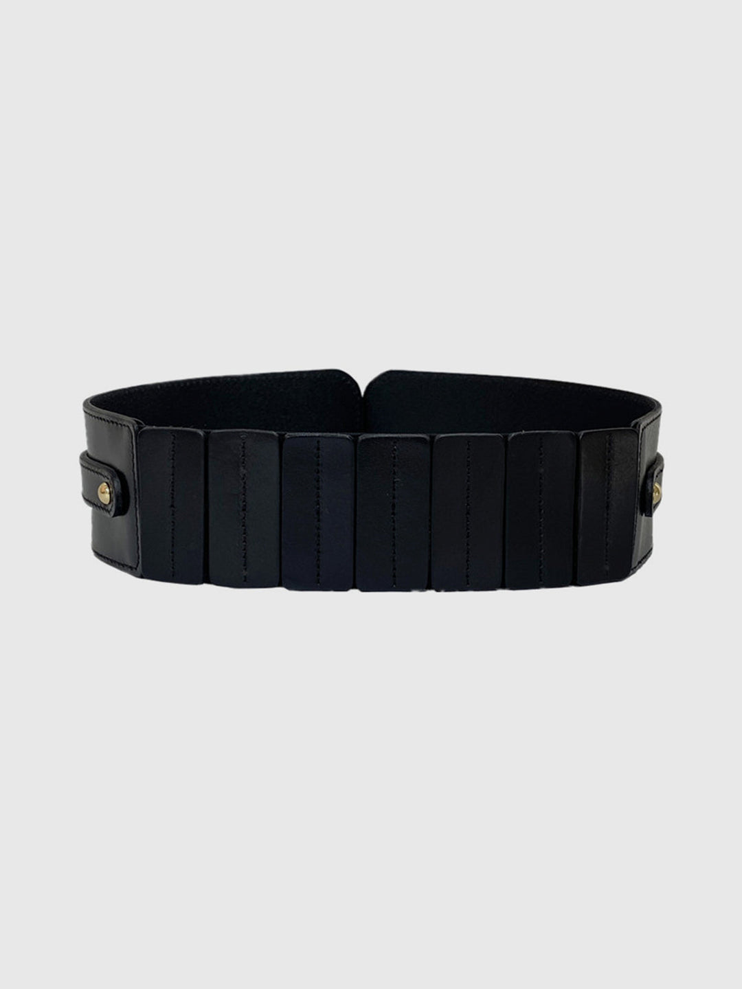 Wide Gold Buckle Belt