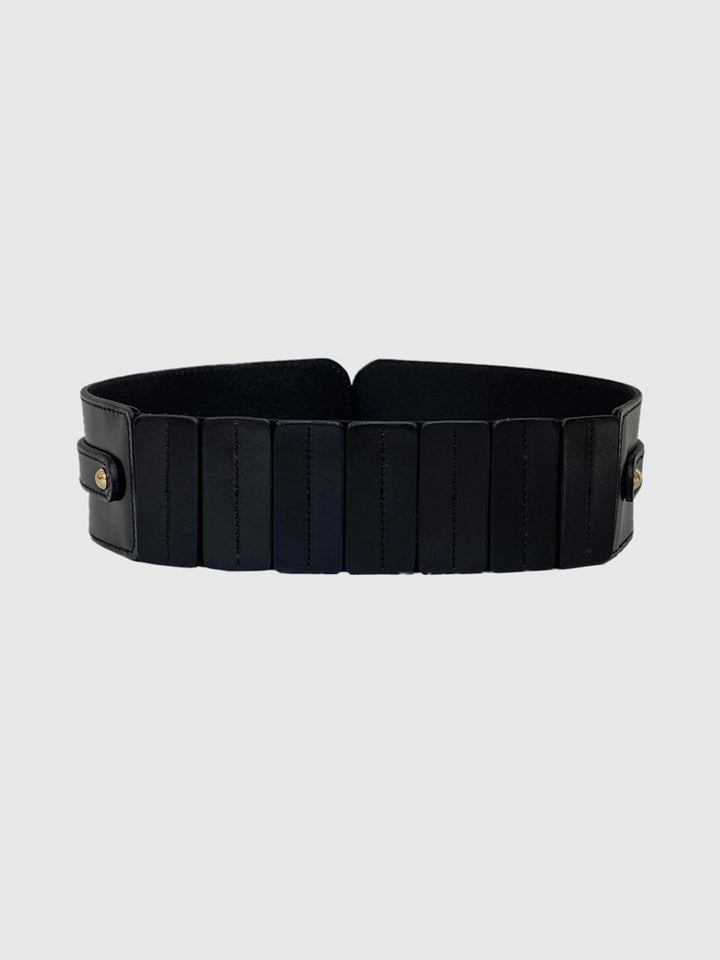 Wide Gold Buckle Belt