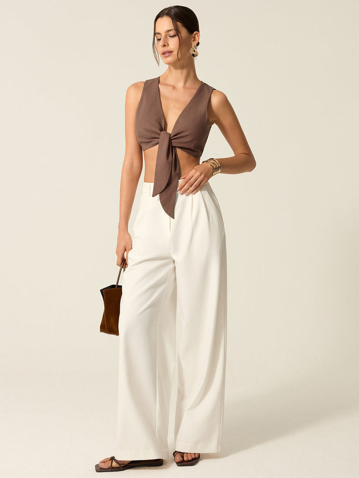 Tie-Front Crop Top