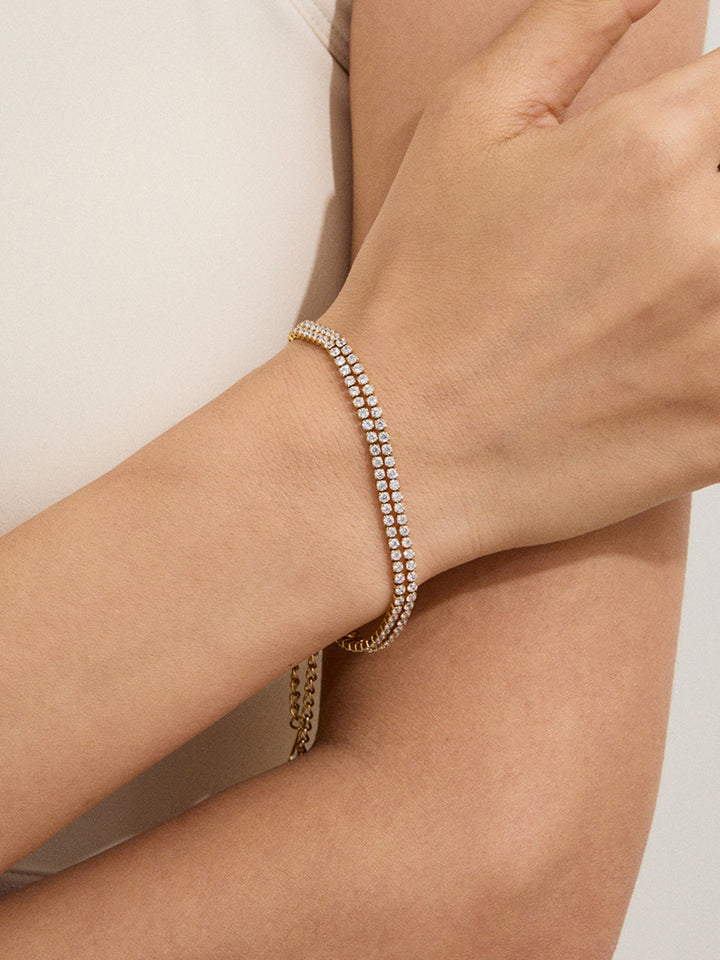 Multi-Style Crystal Embellishments Bracelet