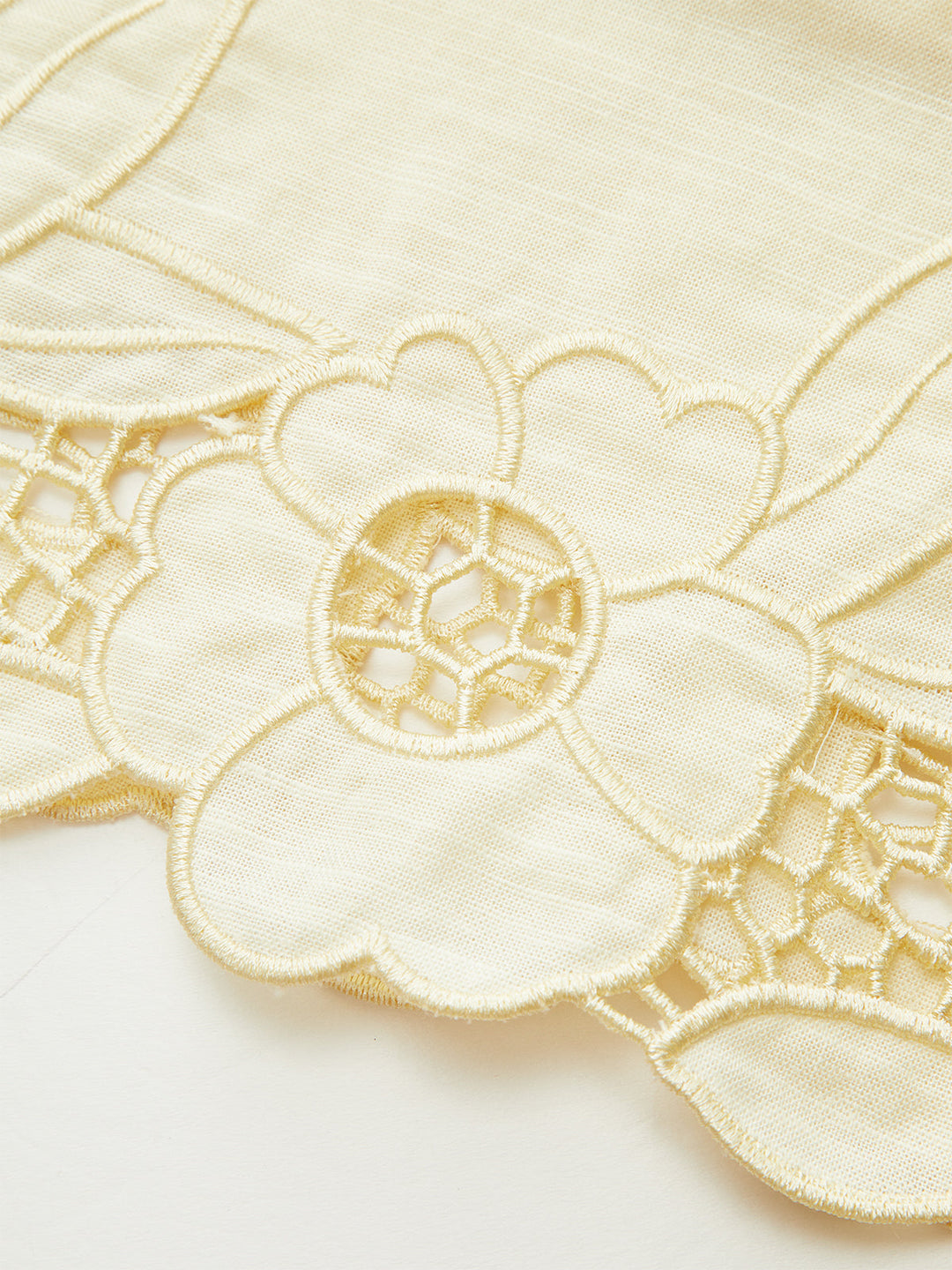 Linen & Cotton Embroidered Tank Top