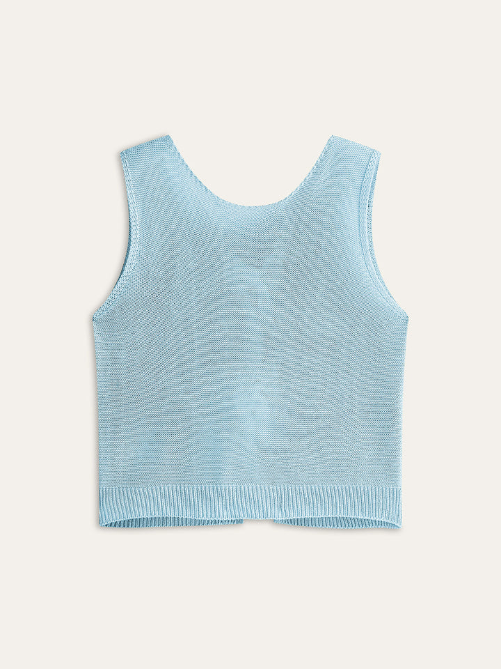 Bow Tie Knit Top