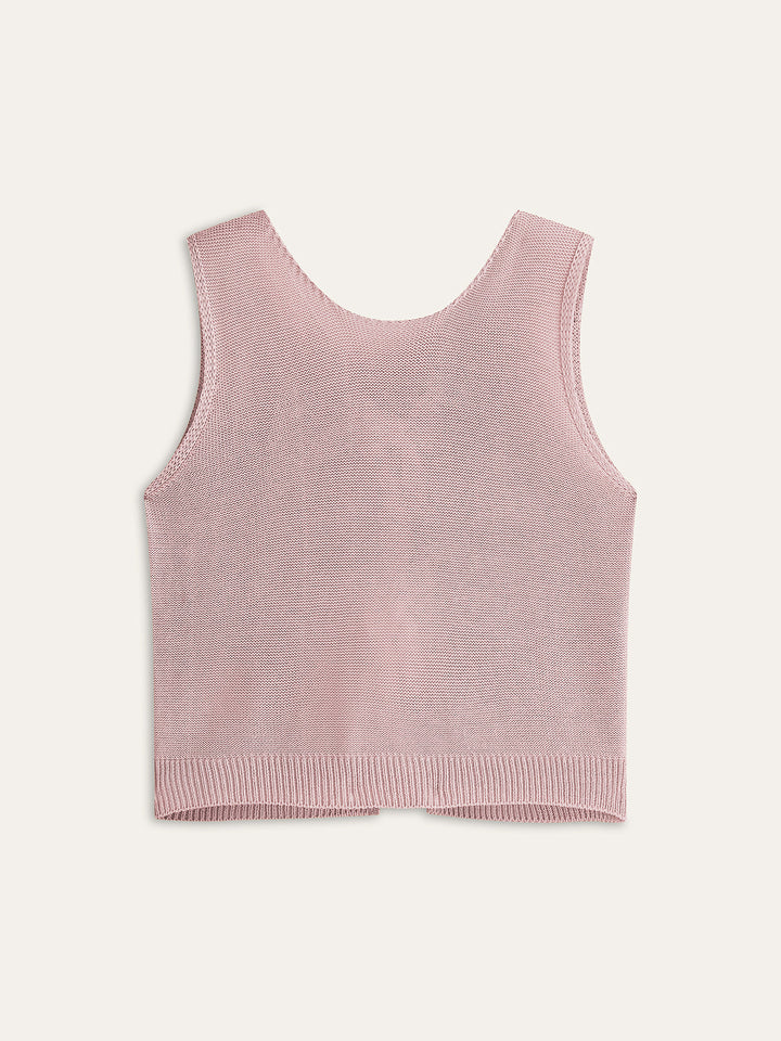 Bow Tie Knit Top