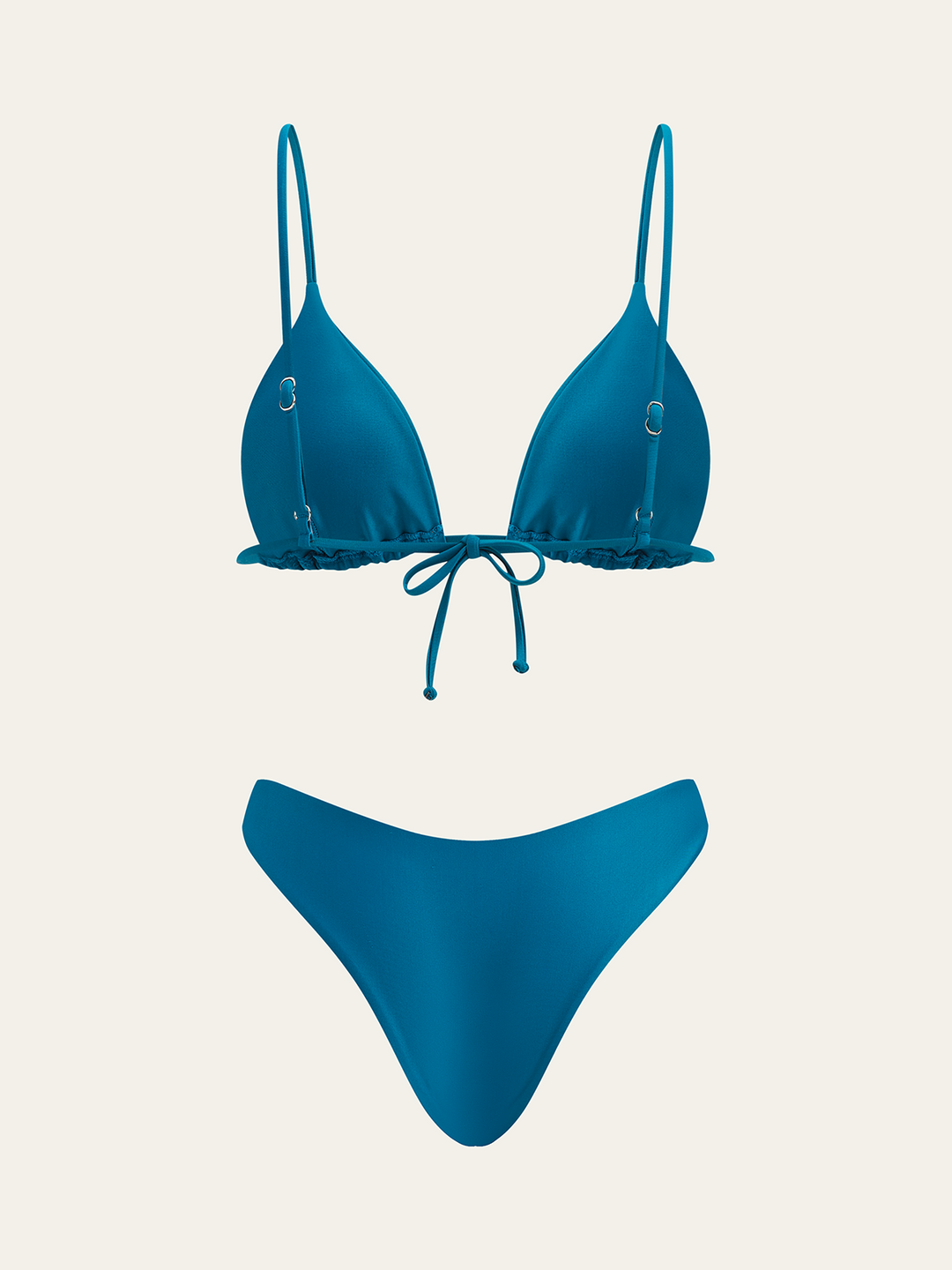 Triangle Top and Two Bottom Style Bikini Set