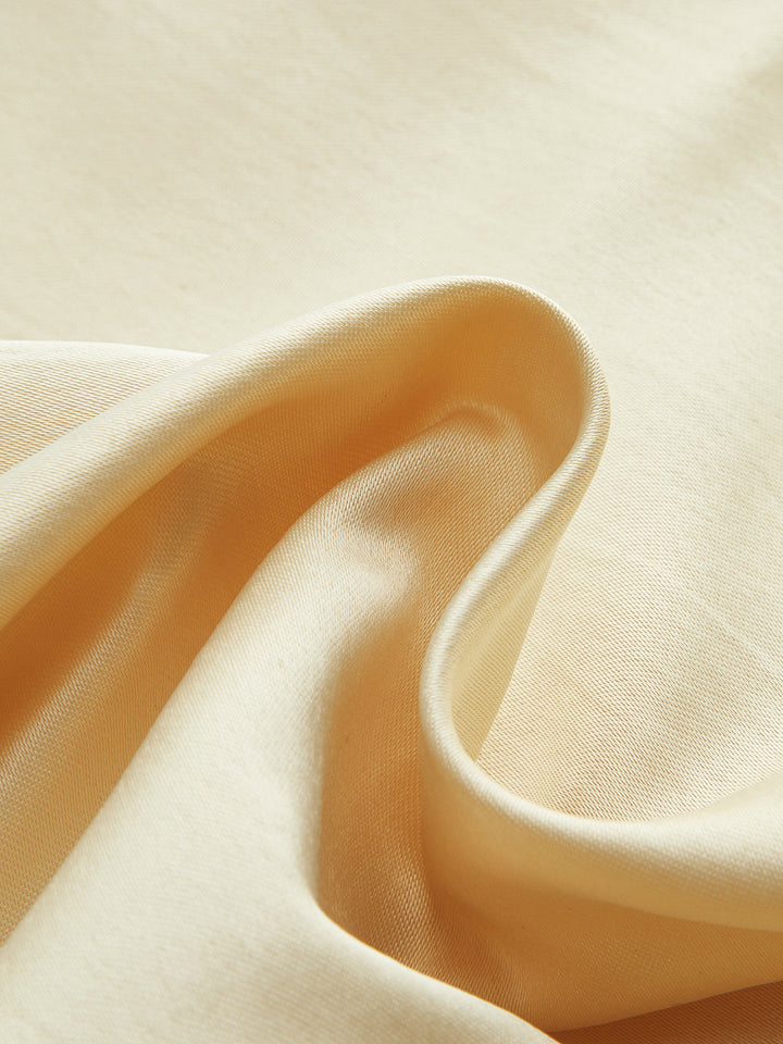 Metal Detail Satin Crop Top