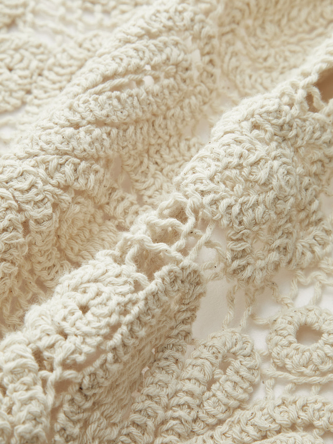 Cotton Crochet Lace Sheer Vest Top