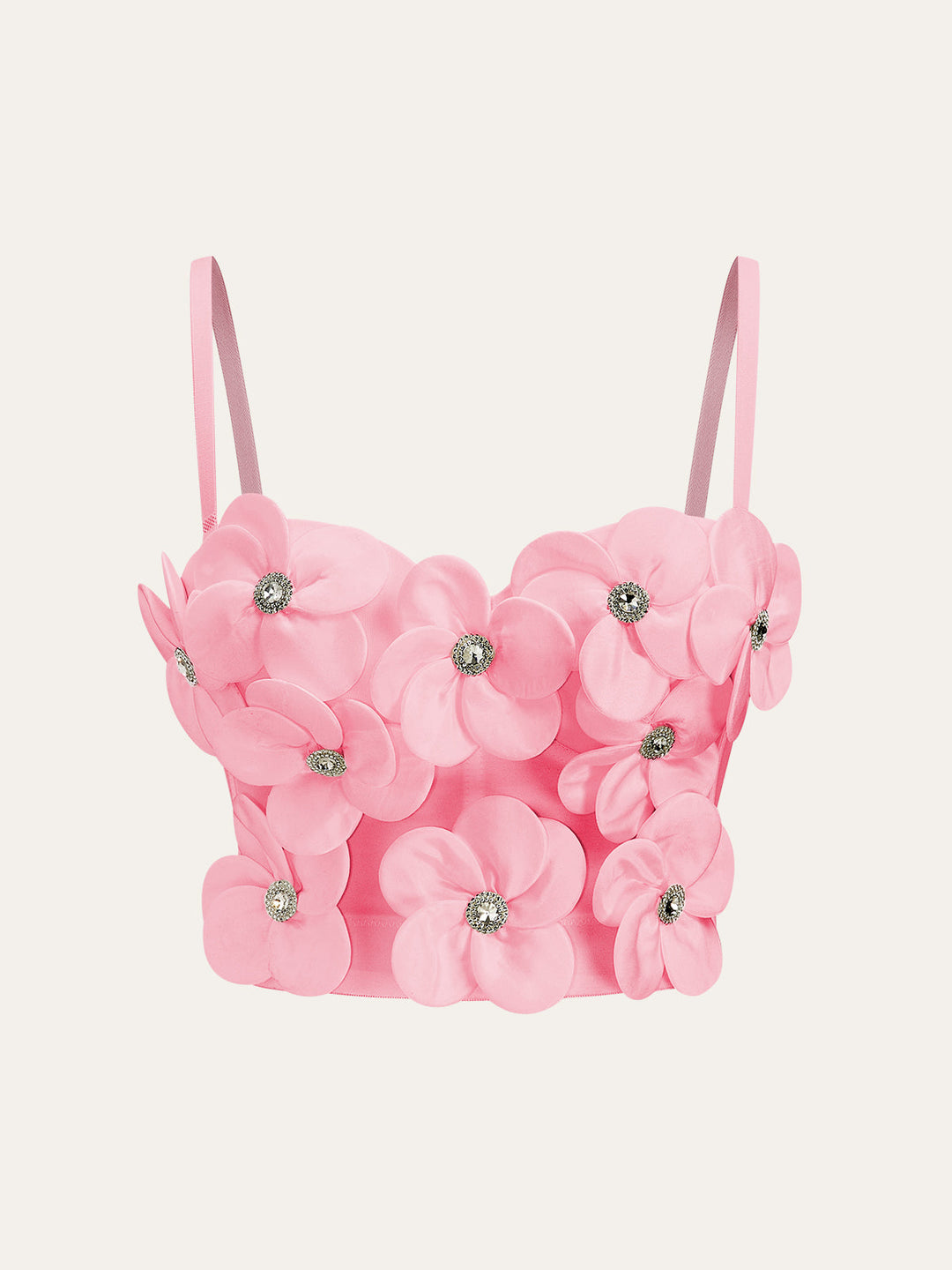 3D Floral Embellished Corset